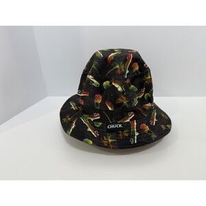 Original Chuck Bucket Style Cap Hat With Classic Cars And Pineapples